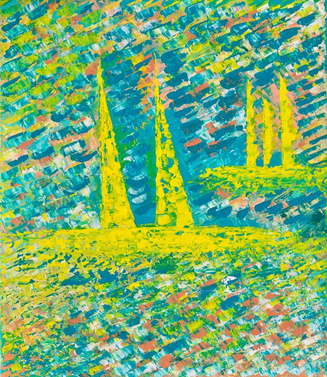Βαρουξάκη Σαμέλη Ελένη, Colors of life, 75x65cm, Ακρυλικό σε λινό καμβά