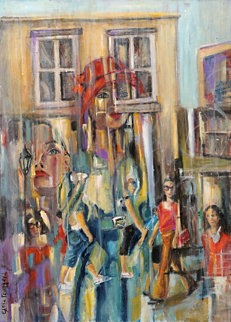 ZAXAROULA BONGARD, Πειραιάς, 50x70cm, Μικτή τεχνική