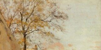 A Village Street in Winter, Alfred Sisley