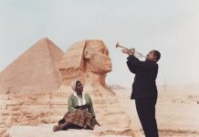 Louis and Lucille Armstrong at the Sphinx