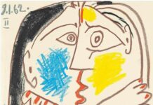 Tete appuyee sur les mains, Pablo Picasso